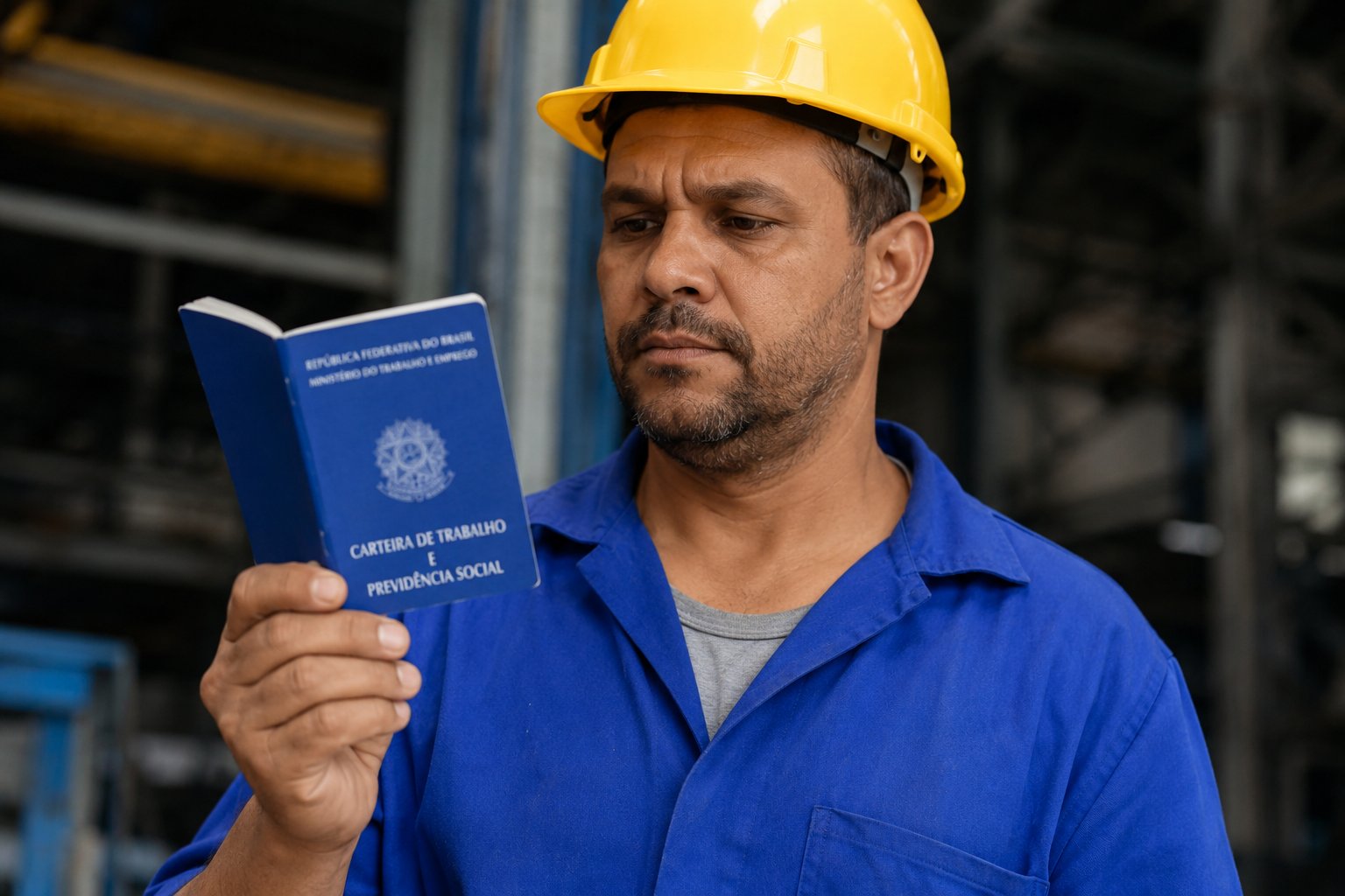 Trabalhador analisando documentos com advogado — rescisão indireta e art. 483 CLT